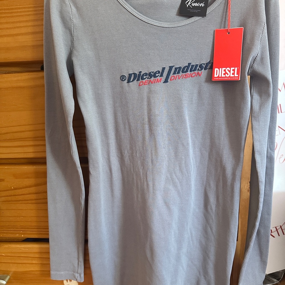 Diesel Gray Long Sleeve Top